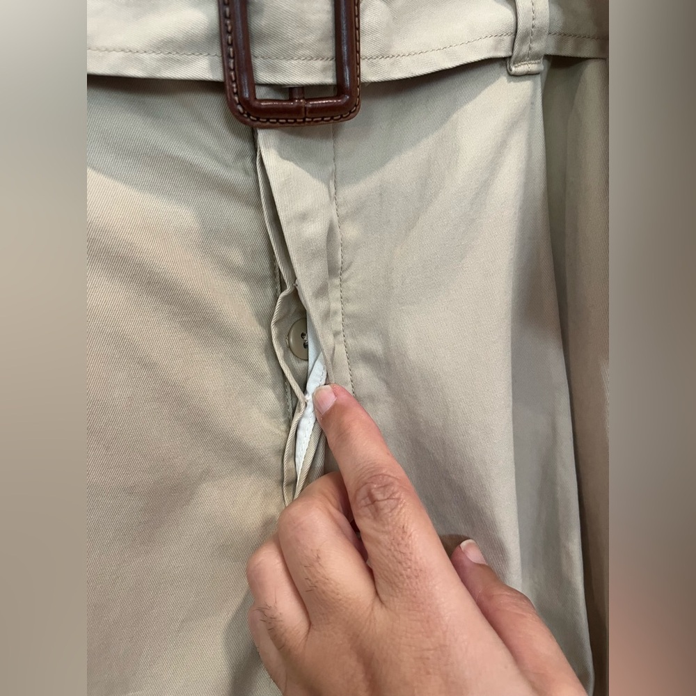 POLO RALPH LAUREN tan/beige Belted Twill Featherweight Safari Western pants sz 8 - Picture 5 of 15